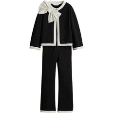 H&M Pige 2-Piece Bow Detail Set - Sort