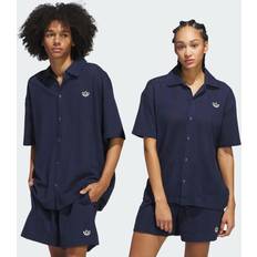 Adidas Unisex Skjorter adidas Summer Knit Shooting Kønsneutral Top - Night Indigo/Wonder White