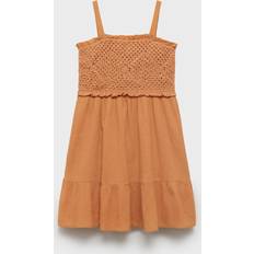 Mango Crochet Dress - Burnt Orange