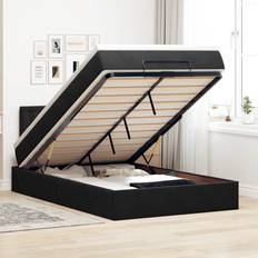 Bedpakketten vidaXL Ottoman Bed Met Matras 120x200 cm Fluweel Zwart