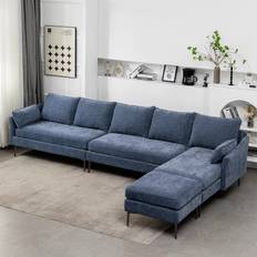 Erommy U Shaped 6-seat Sectional Sofa 137.4" 6 Seater