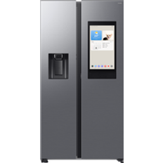 Freestanding Fridge Freezers - Side-by-side Samsung 614L Bespoke AI Family Hub Silver