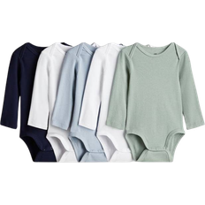 H&M Baby Body 5-Pak - Blå