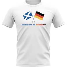 Germany T-shirts UKSoccershop We're Off To Germany Scotland Euros T-shirt Men's Polyester