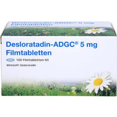 Rezeptfreie Arzneimittel Desloratadin-ADGC 5 mg 100 St 100 Stk. Tablette