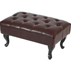 Heute-wohnen Ottomane Chesterfield Sitzhocker 39 x 77 x 47 cm Fußhocker 39cm