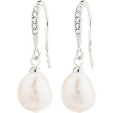 Pilgrim Silver Örhängen Pilgrim Jasmin Pearl Earrings - Silver