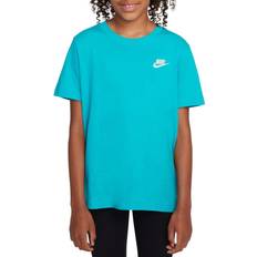S Tops Nike Kids' Sportswear Embroidered Futura T-Shirt - Dusty Cactus