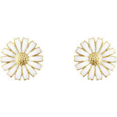 Georg Jensen Daisy Vit Örhängen - 7 mm - Silver/Vit