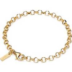 Hatton Labs 18K Gold Diamond Cut Belcher Bracelet