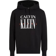 Serif Font Graphic Hoodie - Black