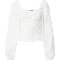 Pieces Dam Blusar Pieces Långärmad Topp - Vit