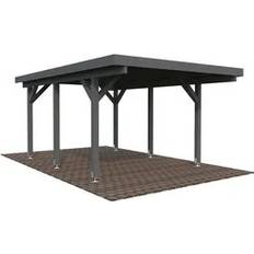 Palmako Carportar Palmako Carport Karl 11,7 m2 Dunkelgrau Lackiert (Gebäudefläche )