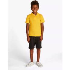 Polo Shirts on sale Tommy Hilfiger Kids' Flag Short Sleeve Polo Shirt - Star Fruit Yellow