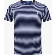 Polo Ralph Lauren T-shirts Polo Ralph Lauren Custom Slim Striped Soft Cotton T-Shirt - Refined Navy/Office Blue