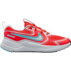 Nike Older Kids' Road Running Shoes - Bright Crimson/Pure Platinum/Black/Dusty Cactus