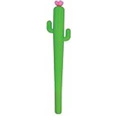 Cactus Black Gel Pen Green
