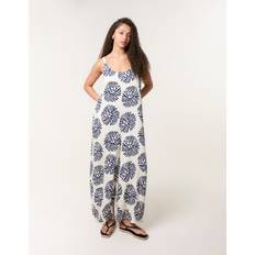 Blue Vanilla Abstract Wide Leg Jumpsuit - Navy