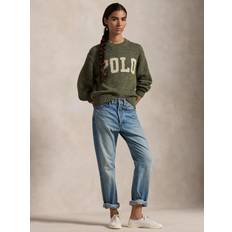 Polo Ralph Lauren Dam Tröjor Polo Ralph Lauren Cottonlsl-plo Dam Stickade Tröjor - Field Sage Marl