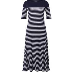 Lauren Ralph Lauren Dame Kjoler Lauren Ralph Lauren Midi Dress - Midnight Blue