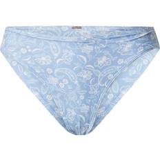 Turquoise Swimwear Hollister Curvy High Waist Bikini Bottom Co-Ord - Blue Beach Print