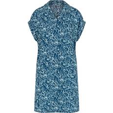 Blomstrede Natkjoler Triumph Boyfriend Fit NDW X - Blå/Hvid