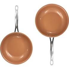 Gotham Steel Two-Piece Non-Stick Frying Pan Copper Cookware Set