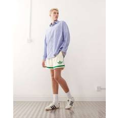 Beige - Men Shorts adidas Basketball Warp Knit Short - White
