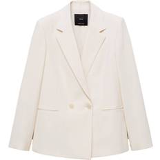 Mango Blazere Mango Straightfit Suit Jacket Kvinde - Light Beige
