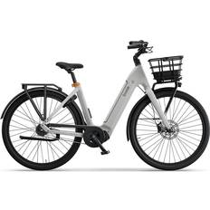 El-terrengsykler Ecoride Ambassador 4 Midmotor Chain Coaster White Large
