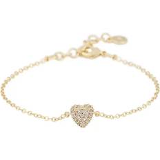 Snö of Sweden Armband Snö of Sweden Stina Heart Chain Bracelet - Gold/Clear