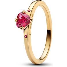 Pandora Heart 14k Gold-Plated Ring with Cherries Jubilee - Gold