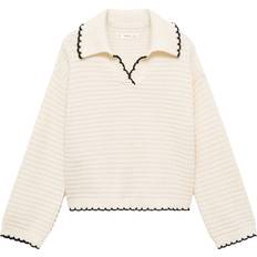 Mango Kids Pullover Charly - Ecru/Sort