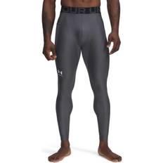 Fitness - Hvid Tights Under Armour HeatGear Men's Leggings Castlerock - White