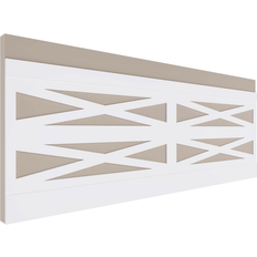 Wall & Chair Rail Mouldings Ekena Millwork Smooth Farmhouse Fence 32-in x 94-1/2-in WPK32X94FHF