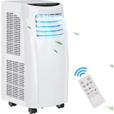 Air Conditioners Costway 8,000BTU Portable Air Conditioner & Dehumidifier Function Remote White