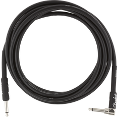 Fender Professional Instrumentkabel, 3m, vinkelstik Sort 3m