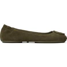 Tory Burch Suede Ballet Flats - Grön