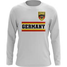 Germany T-shirts UKSoccershop Germany Core Football Country Long Sleeve T-Shirt Men's Polyester