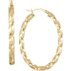 Simone I. Smith Twist Hoop Earrings in 18k Gold over Sterling Silver Gold Over Silver No Size