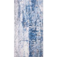Abstract Flat Rug 80 x 150 - Navy