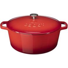 Gjutjärnsgryta sabor Sabor Gjutjärnsgryta 6.7 L Röd med lock 6.7 L 28 cm