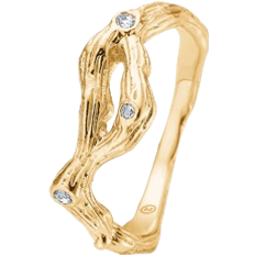 Studio Z Tangled ring forgyldt sølv med cubic zirkonia