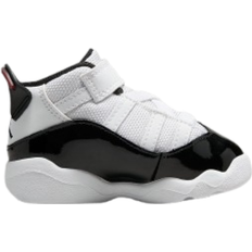 Nike 6 Rings Basketball Shoes - White/Black/Varsity Red