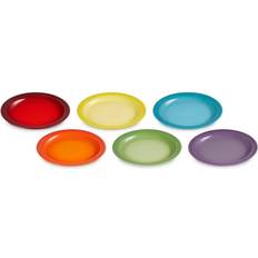 Le Creuset Rainbow Multicolor Dinner Plate 27cm 6pcs