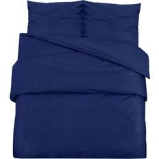 vidaXL Ensemble De 140x200 cm Microfibre Housse de couette Bleu (200x140cm)