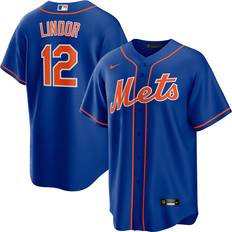 Nike Mens Francisco Lindor Mets Replica Player Jersey Mens Royal/Royal
