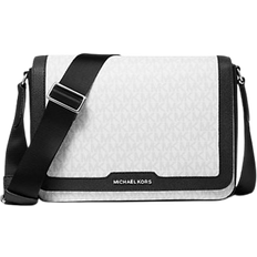 Michael Kors Hudson Signature Logo Crossbody Bag - White