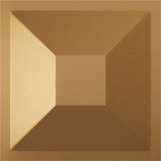 Wall & Chair Rail Mouldings Ekena Millwork Embossed Bright Coat Gold PVC Wall Panel 11-7/8 in x 11-7/8 in 12-Pack
