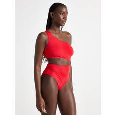 Röda Badkläder Lindex One Shoulder Baddräkt